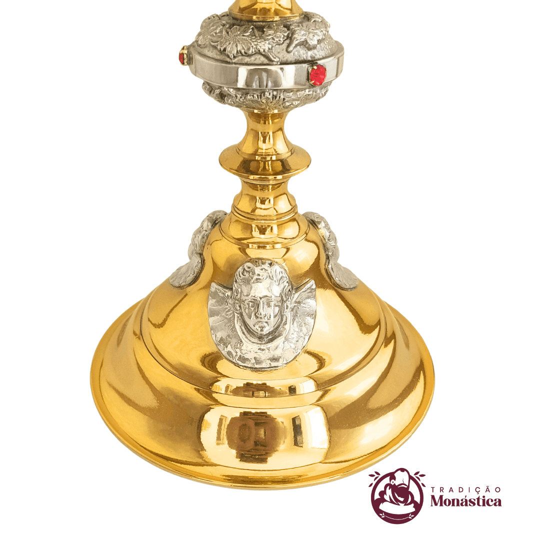 Ambula com Detalhes de Anjos - Banhada em Ouro - 4