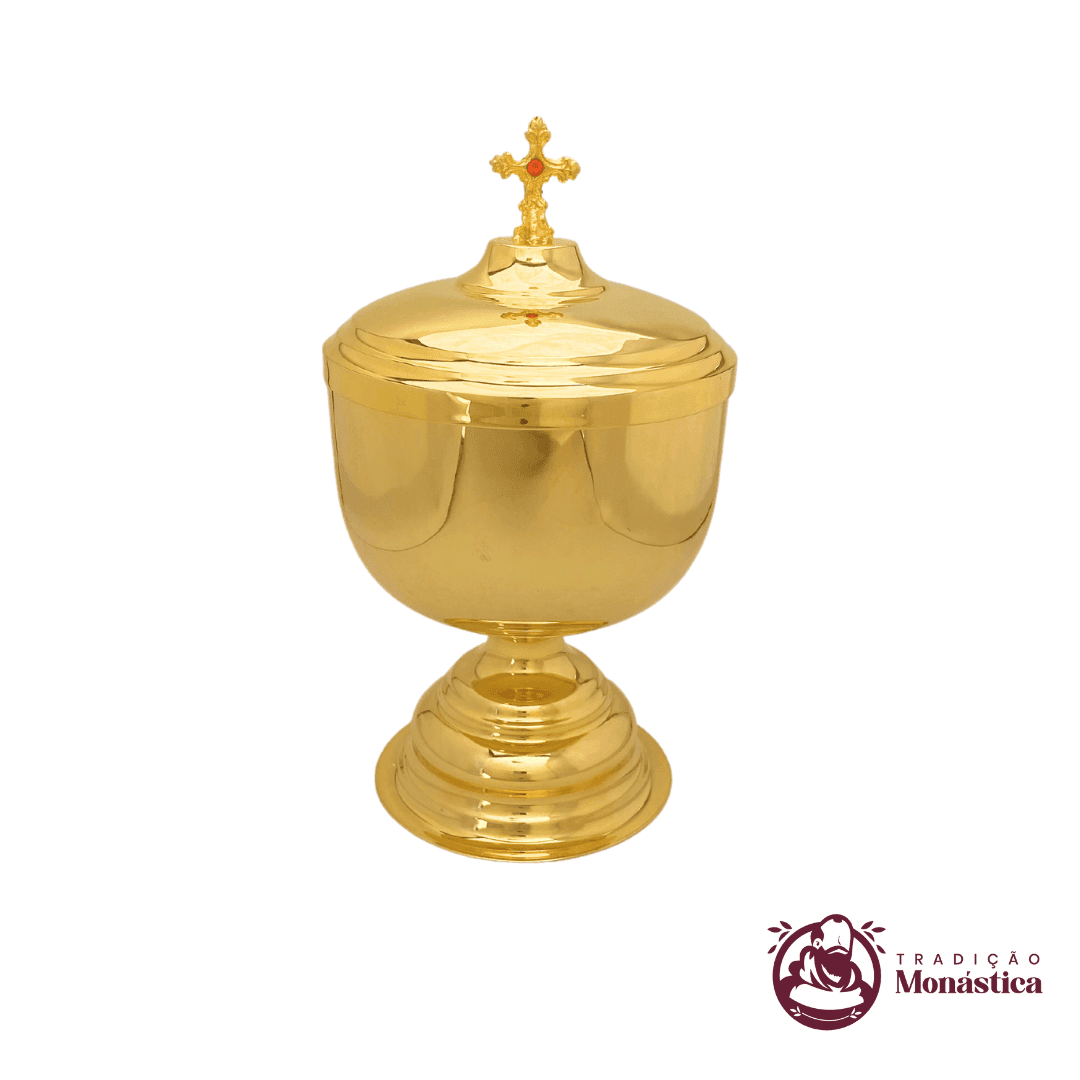Âmbula de Distribuição Grande com Tampa - Ouro - 1