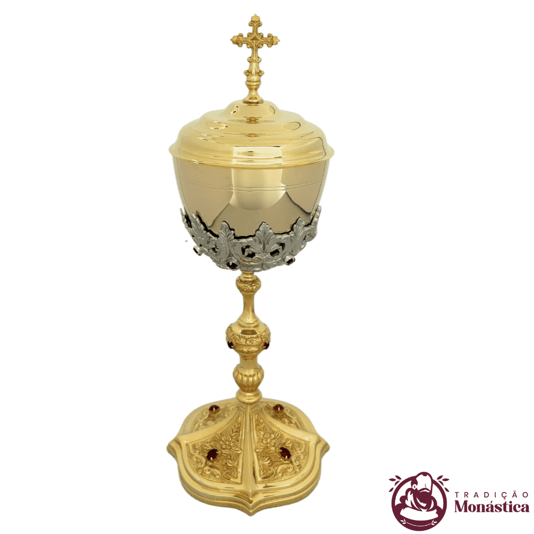 Âmbula Trabalhada com Banho de Ouro - para Igreja Católica  - 3