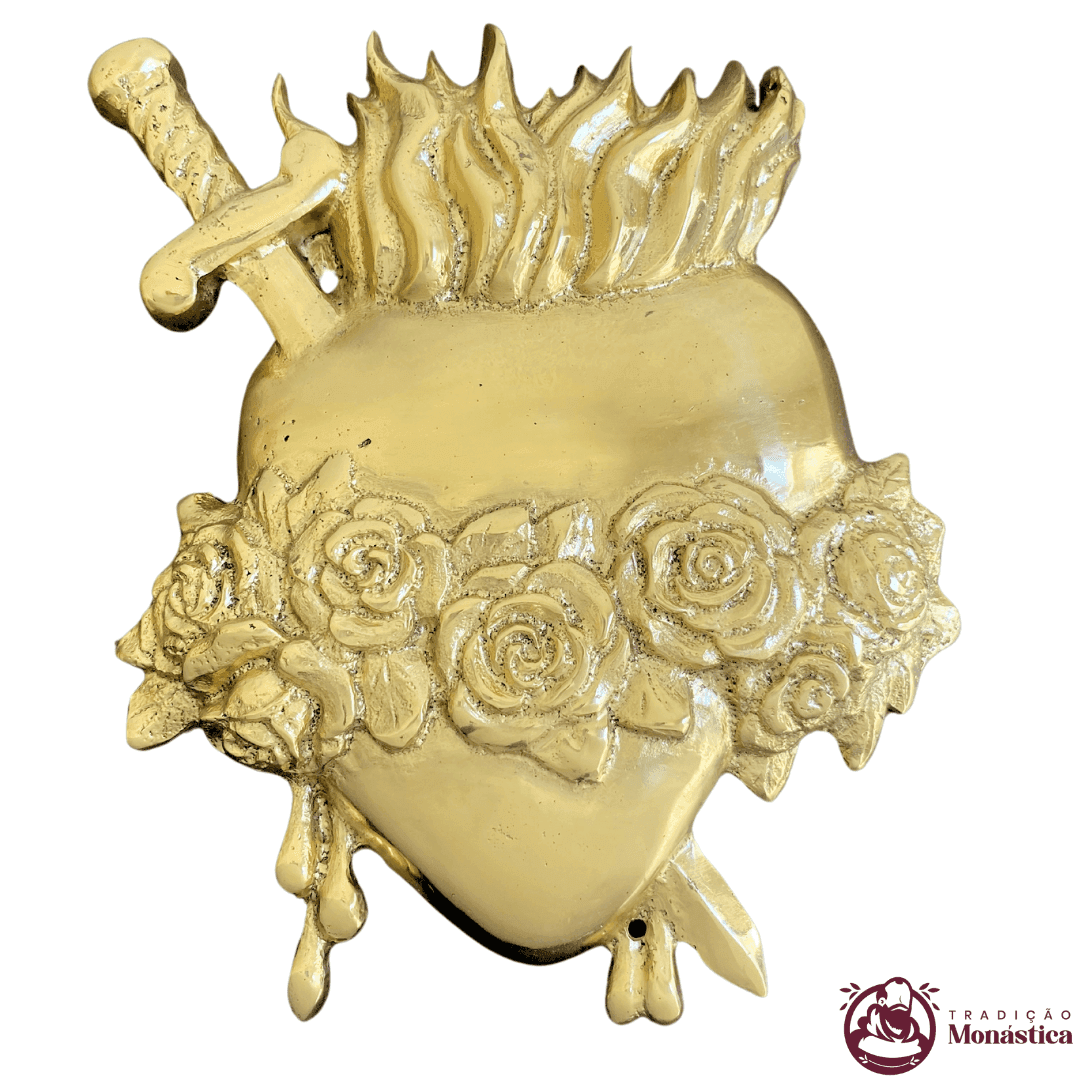 Conjunto de Apliques Sagrado Coração de Jesus, Imaculado Coração de Maria e Castíssimo Coração de José - 2