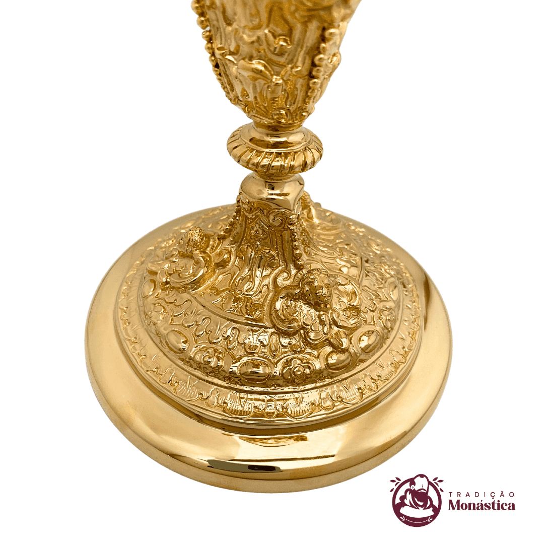 Cálice Barroco com Detalhes de Anjos  - 3