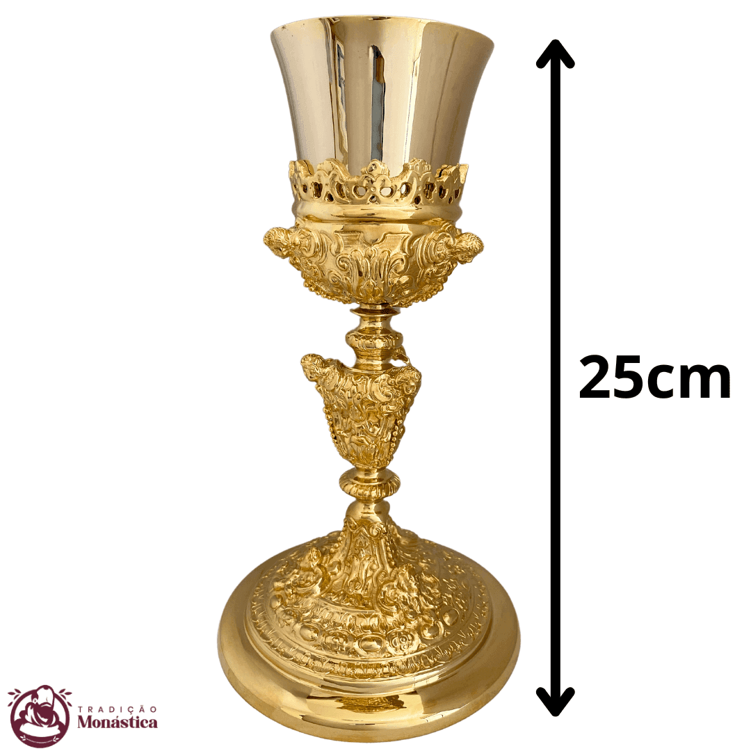 Cálice Barroco com Detalhes de Anjos  - 4
