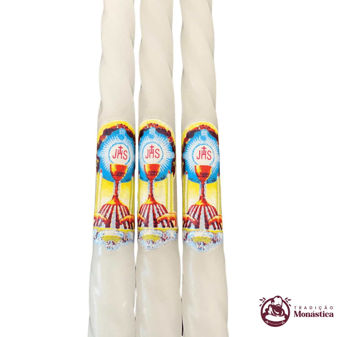 Conjunto de 3 Velas de Primeira Eucaristia - 2