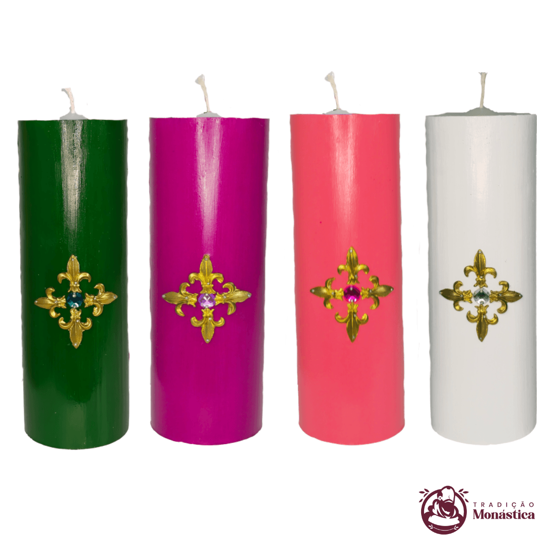 Conjunto de Velas do Advento - 20x7cm - Modelo Av01 - 2