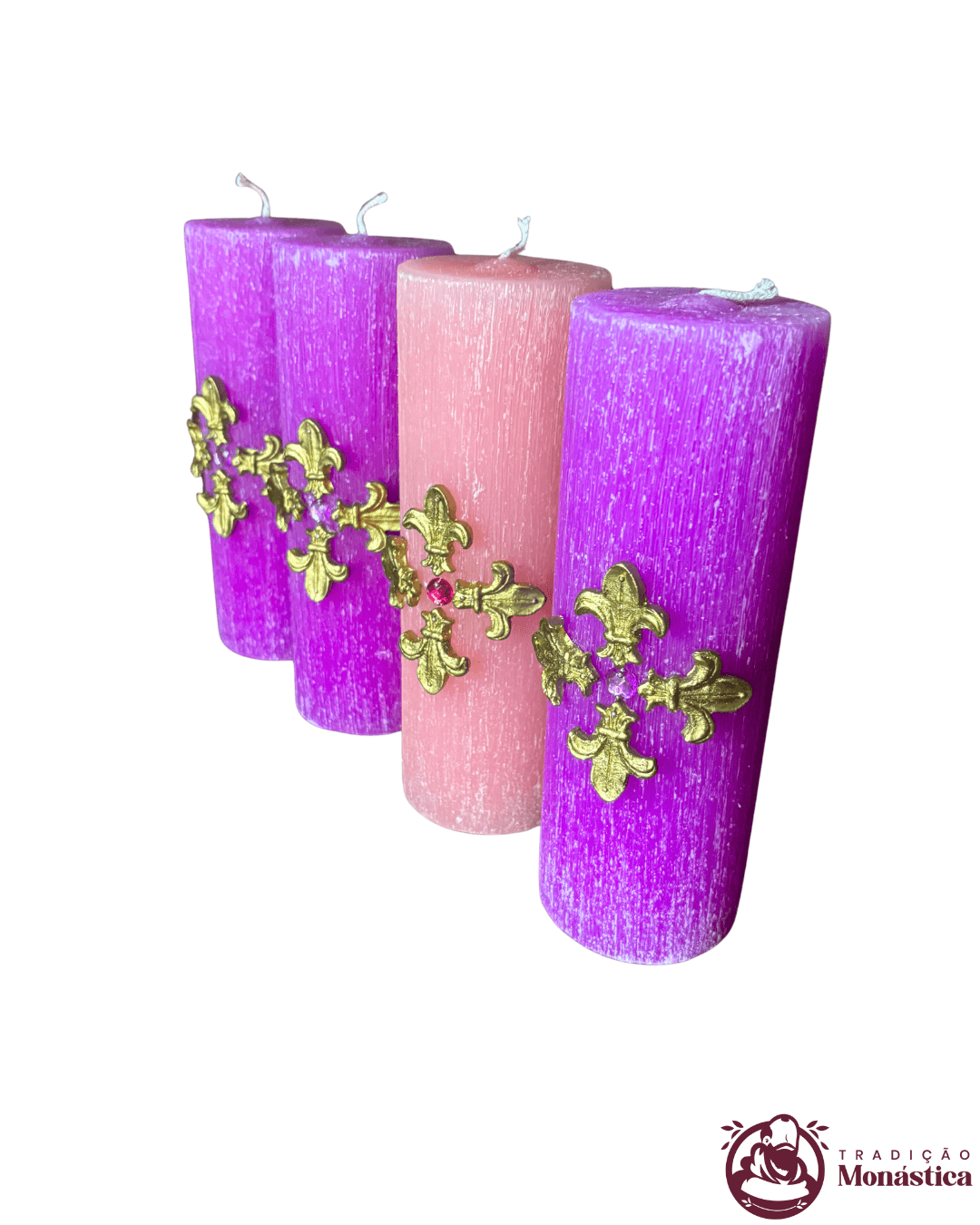 Conjunto de Velas do Advento - 20x7cm - Modelo Av09 - 3