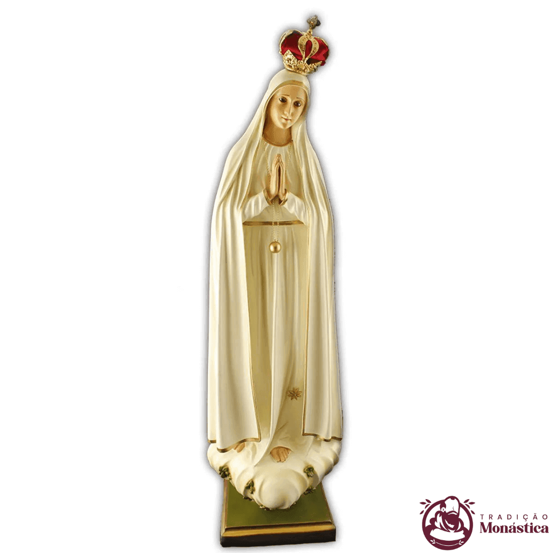 Imagem Escultura Nossa Senhora de Fátima 70cm - 1
