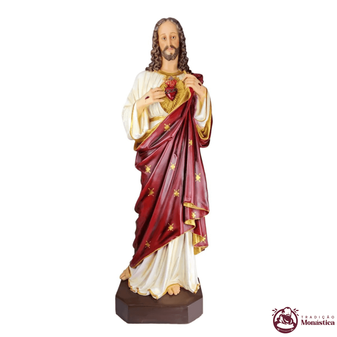 Imagem Sagrado Coração de Jesus com 85cm - 1