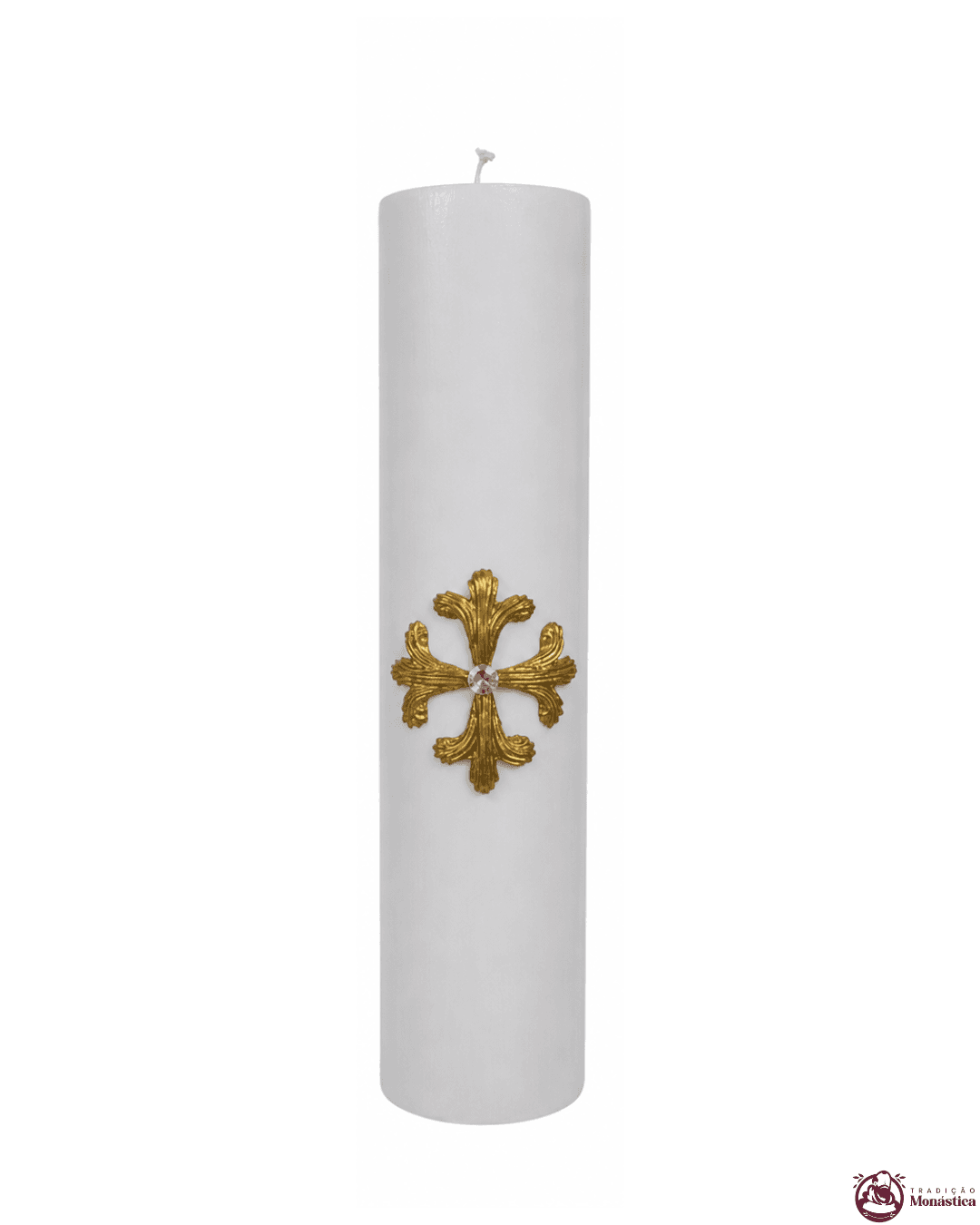 Kit de Velas do Advento com Cruz Dourada - 30x7cm - 6