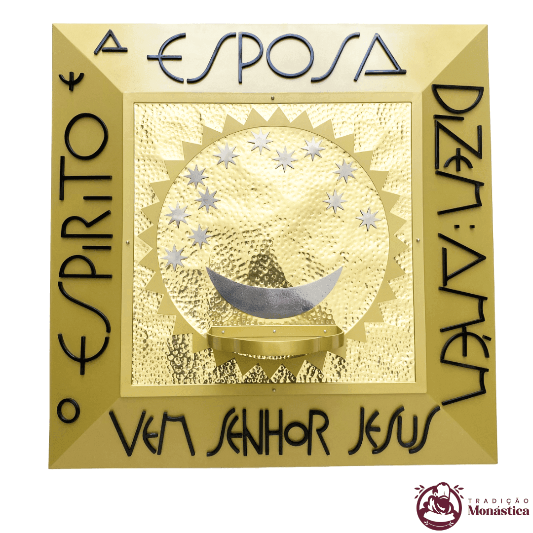 Nicho de Nossa Senhora Aparecida Feito em Metal - 90 x 90cm - 2