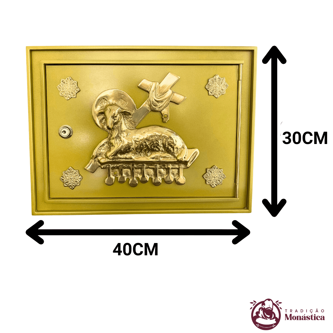 Sacrário tamanho Médio com Aplique de Cordeiro - 3