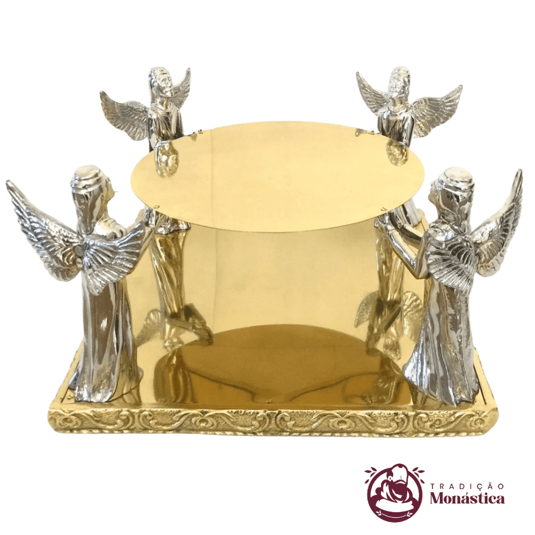 Suporte para Ostensório com Anjos - Base - 18cm de Altura - 1
