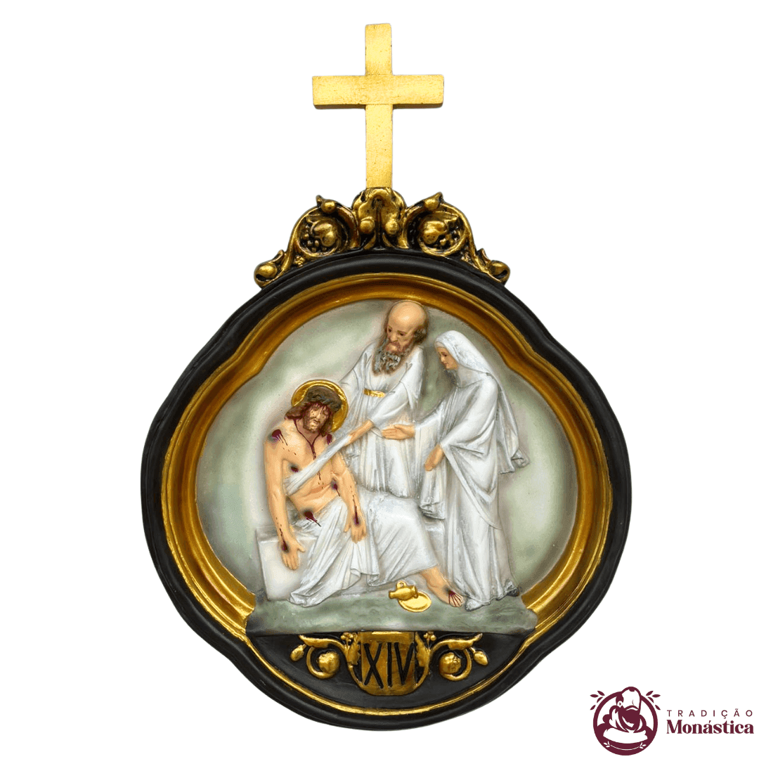 Via Sacra Feita em Resina com 15 Estações - Branco - 14