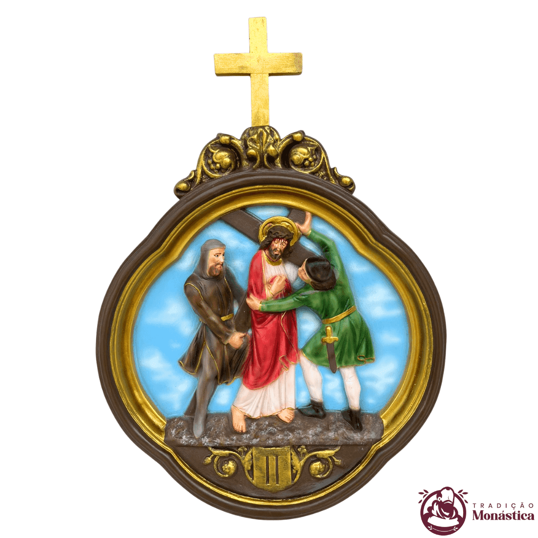 Via Sacra feita em Resina com 15 Estações - Colorido - 2