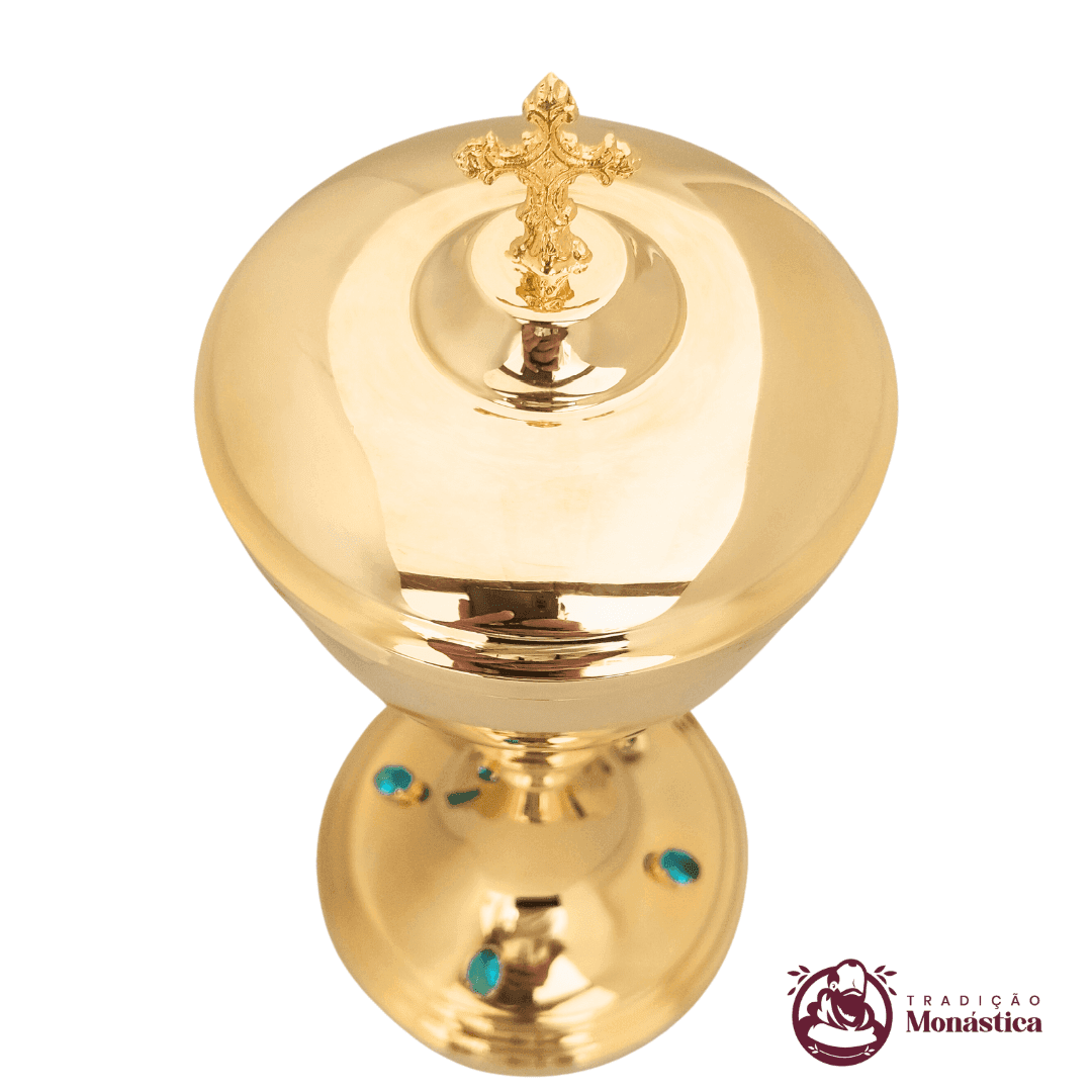 Âmbula com Detalhes em Pedras - Banhada em Ouro - 2