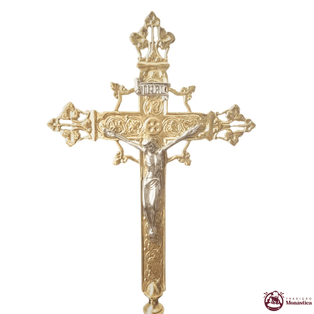 Cruz de Altar Média - feita em Bronze  - 2