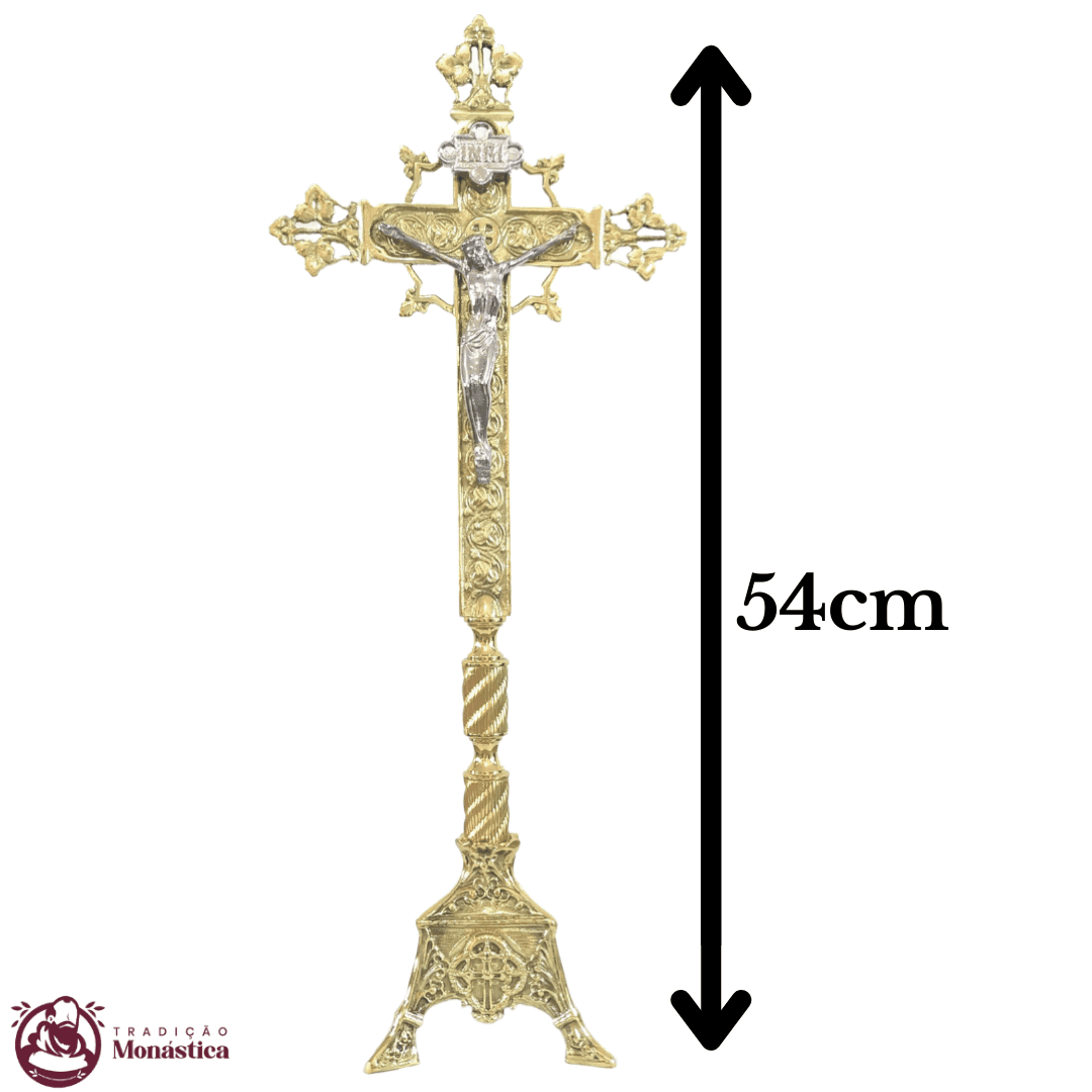 Cruz de Altar Média - feita em Bronze  - 3