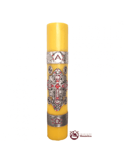 Vela Círio Pascal - Aplicação Cruz 01 - 50cm