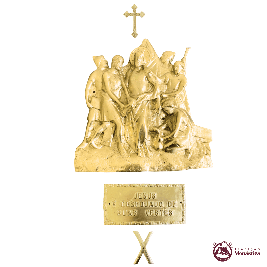 Via Sacra com 14 Estações - feita em Bronze  - 10