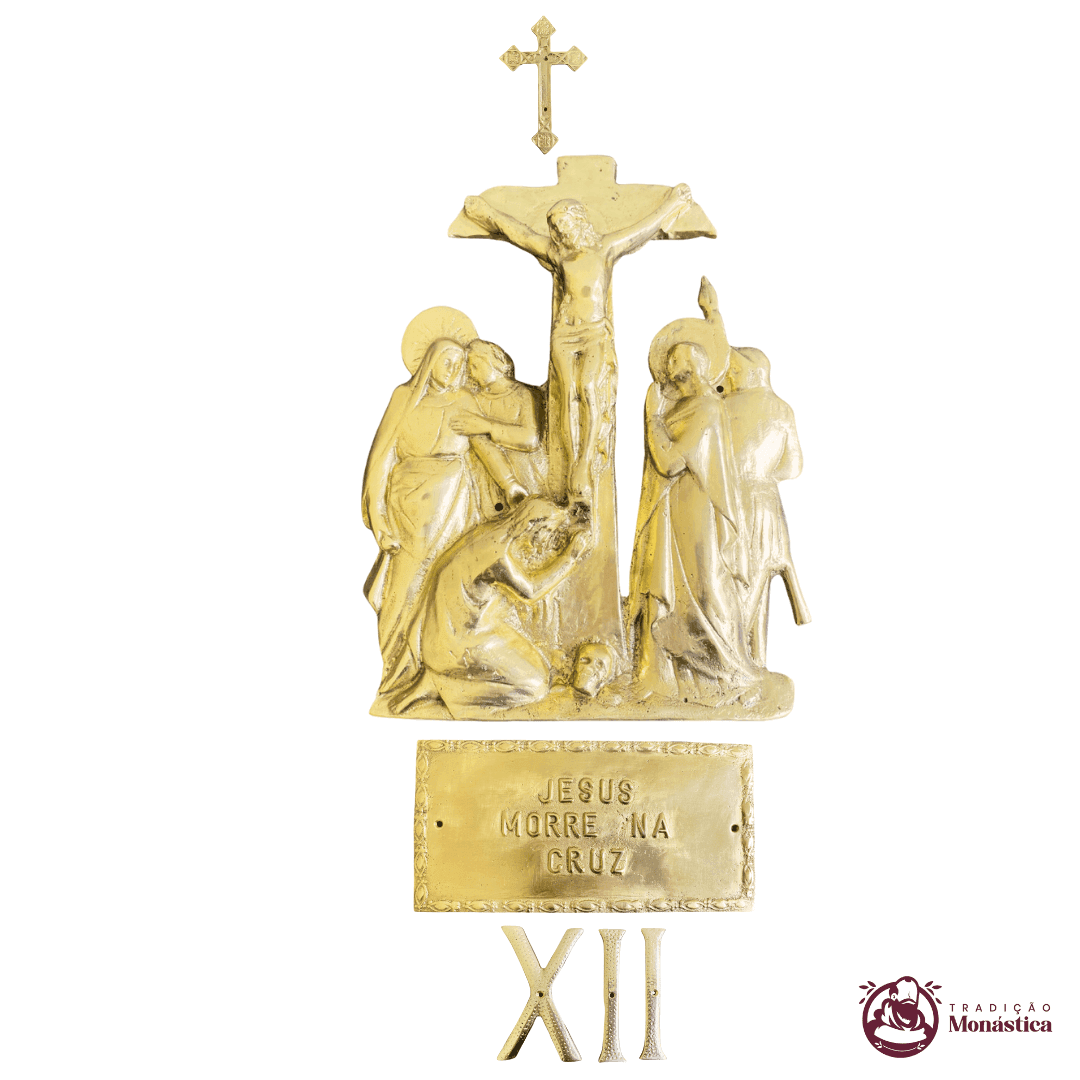 Via Sacra com 14 Estações - feita em Bronze  - 12