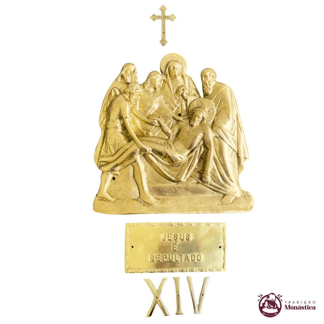 Via Sacra com 14 Estações - feita em Bronze  - 14