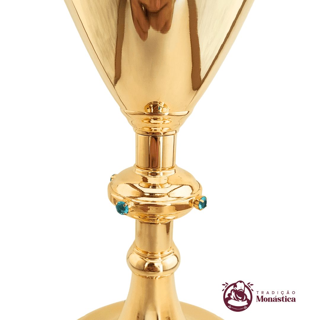 Conjunto de Cálice e Âmbula com Detalhes em Pedras - 6