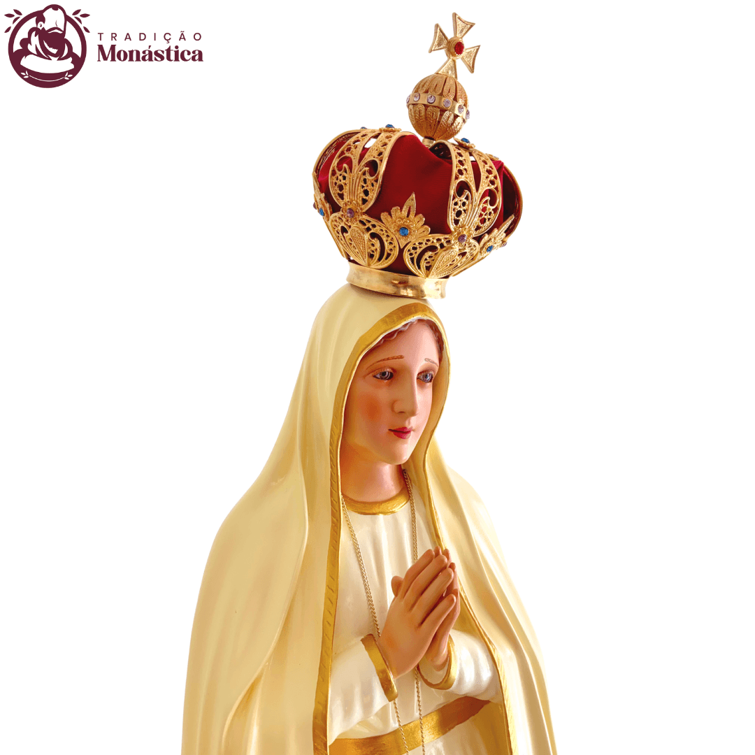 Imagem Escultura Nossa Senhora de Fátima 120cm  - 4