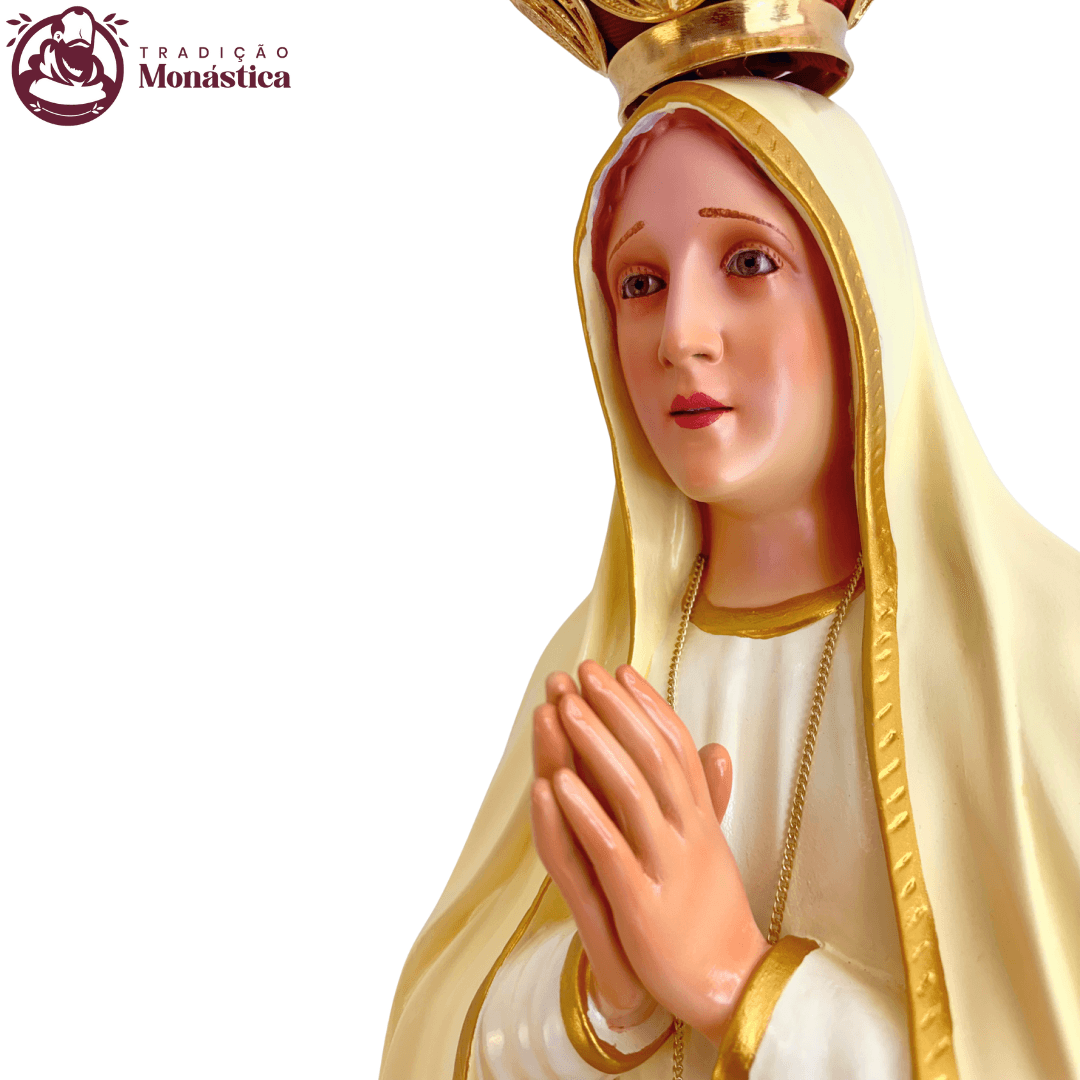 Imagem Escultura Nossa Senhora de Fátima 120cm  - 2