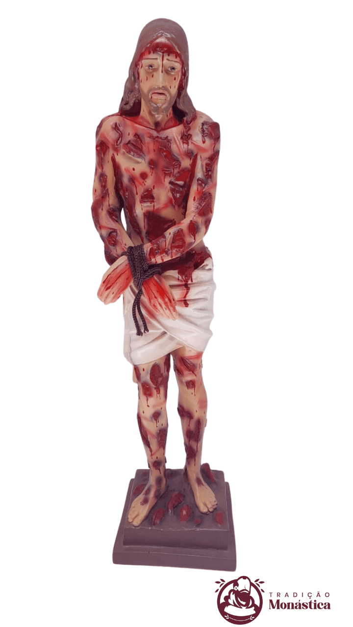 Imagem feita de Resina de Jesus Flagelado - 90cm   - 2