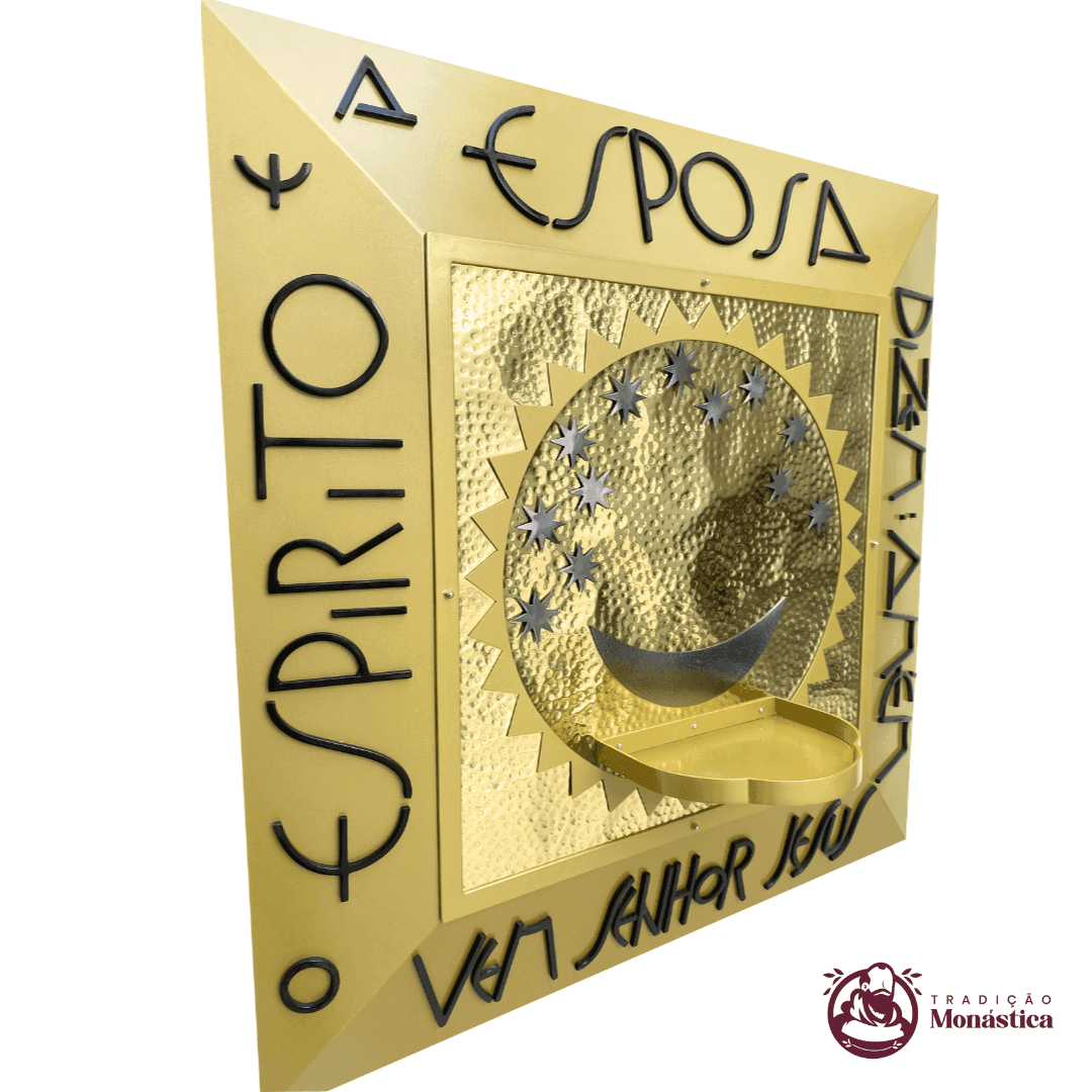 Nicho de Nossa Senhora Aparecida Feito em Metal - 90 x 90cm - 4