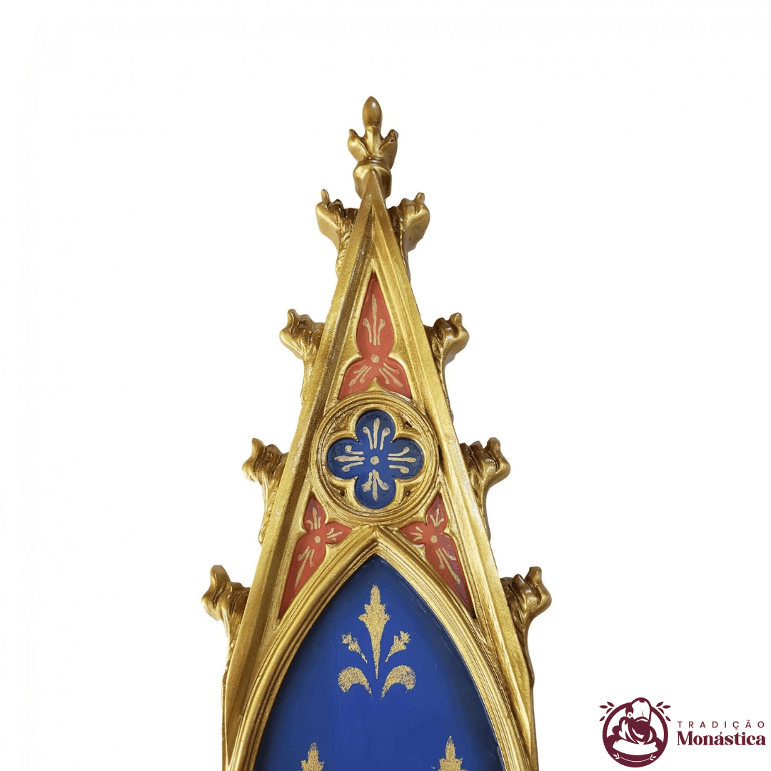 Peanha Oratório Gótico 45cm Azul - 2