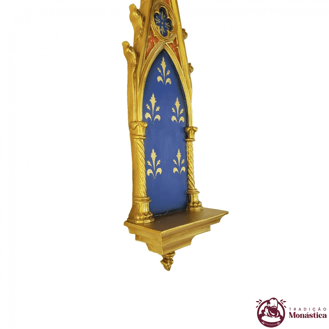 Peanha Oratório Gótico 45cm Azul - 4