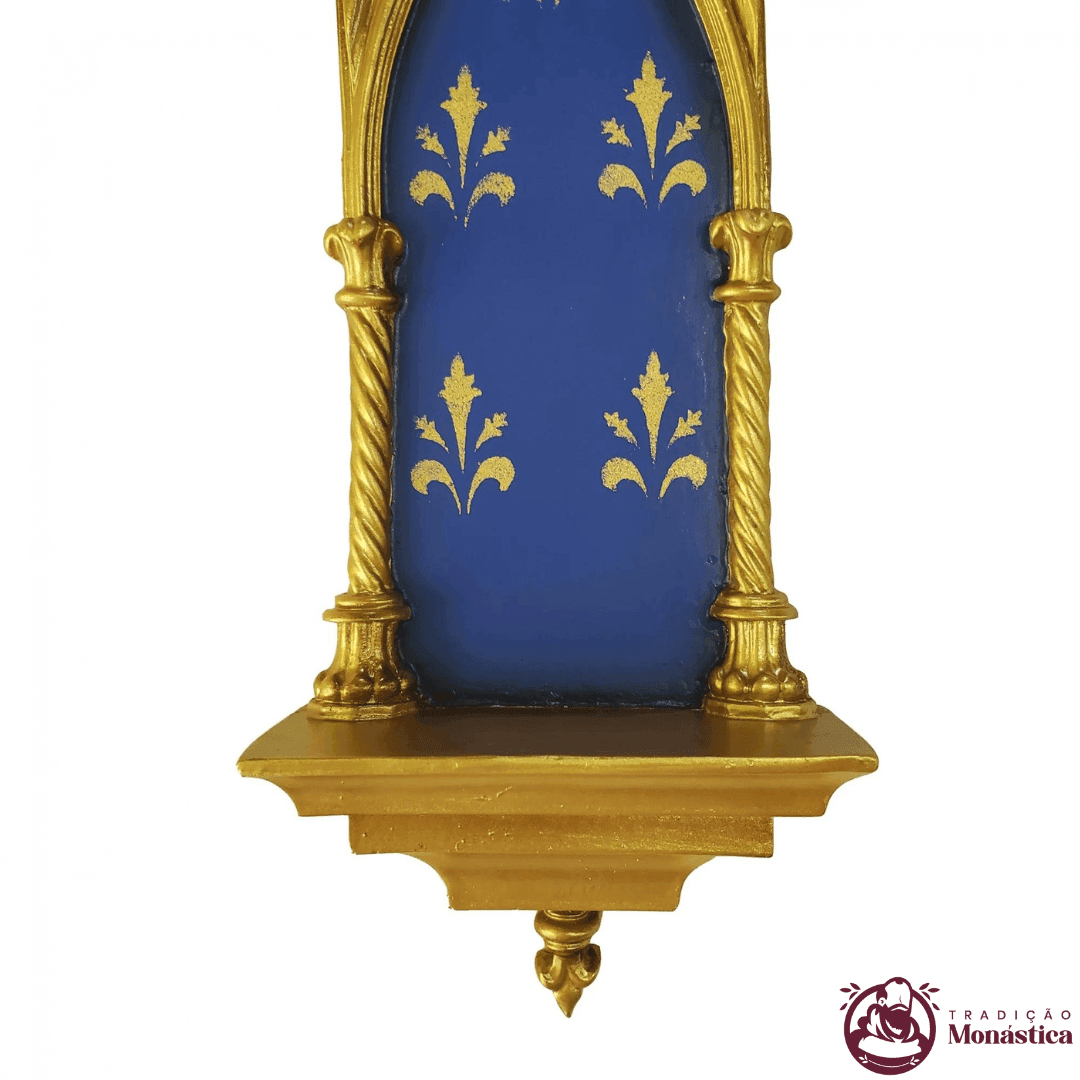 Peanha Oratório Gótico 45cm Azul - 3