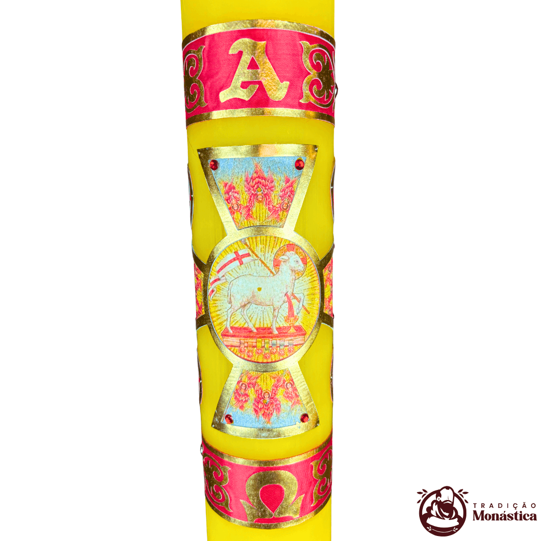 Vela Círio Pascal - Aplicação Cordeiro 02 - 4