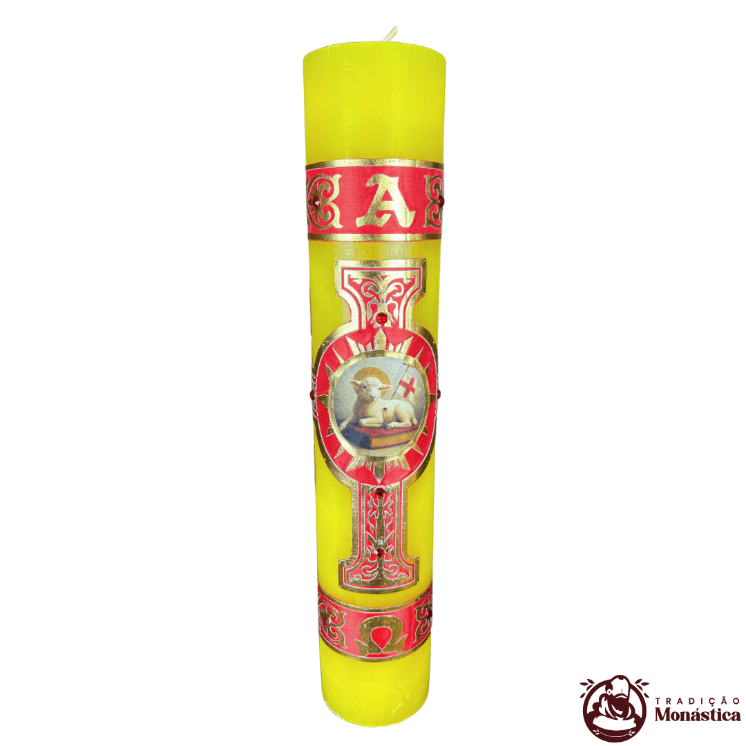 Vela Círio Pascal -  Aplicação Cordeiro 01 - 4