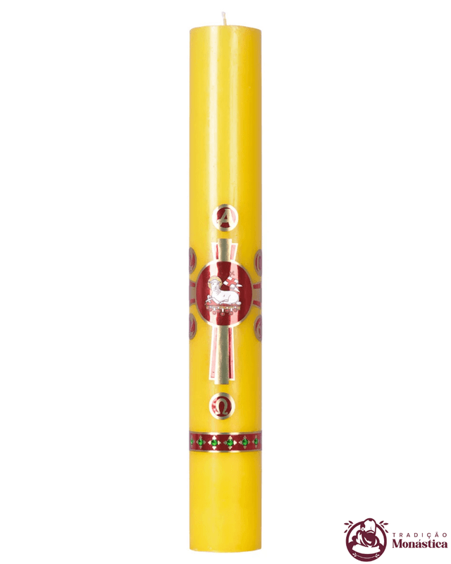 Vela Círio Pascal -  Adesivo Cordeiro