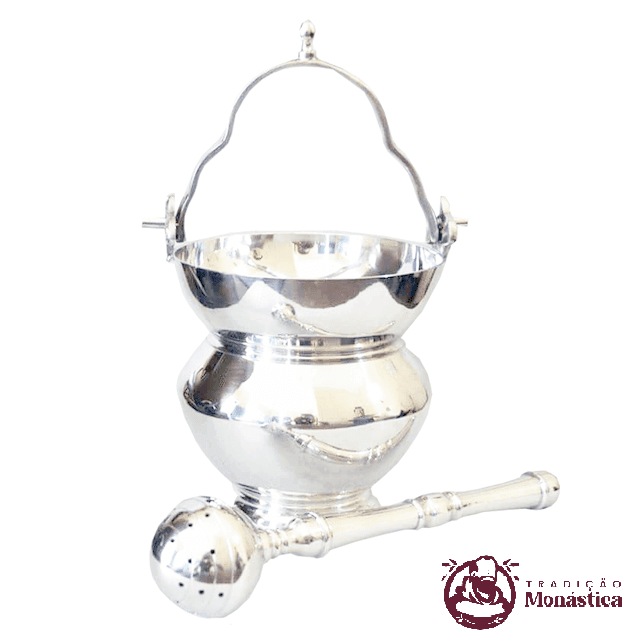 Conjunto de Aspersório Litúrgico - Grande - Igreja Católica 
