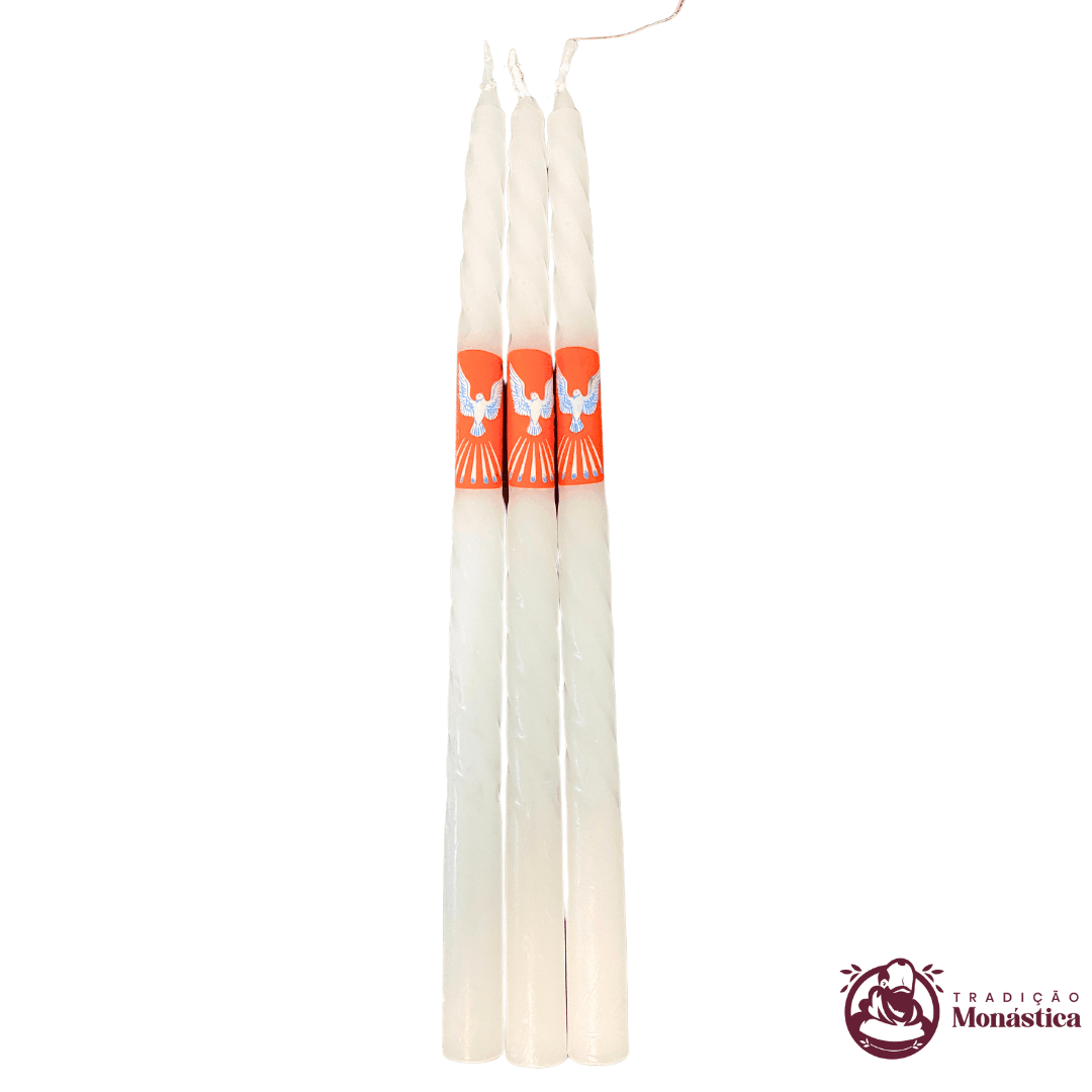 Conjunto de 3 Velas de Crisma