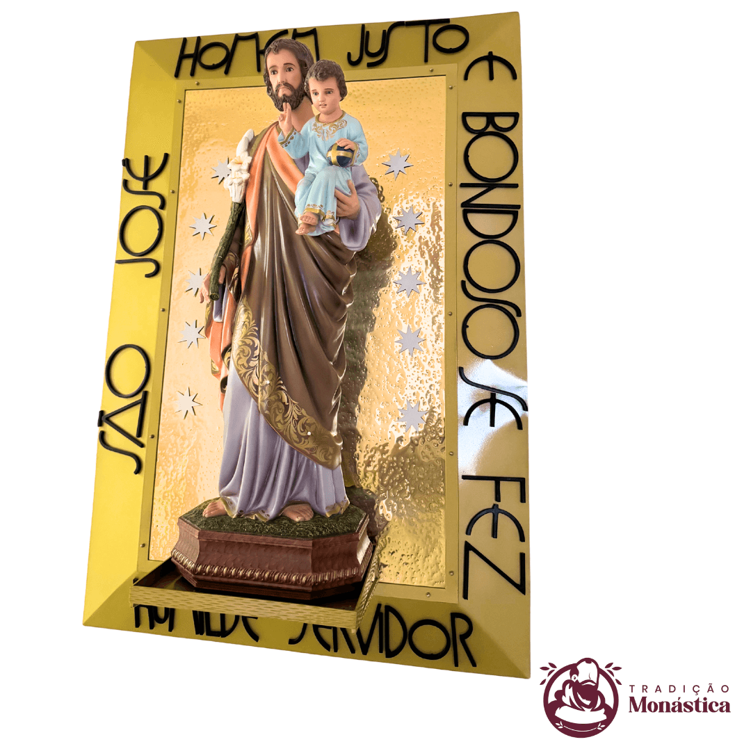 Nicho de São José - Feito em metal - 120cm 