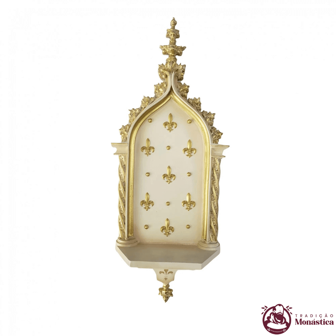 Peanha Oratório 54cm Dourada