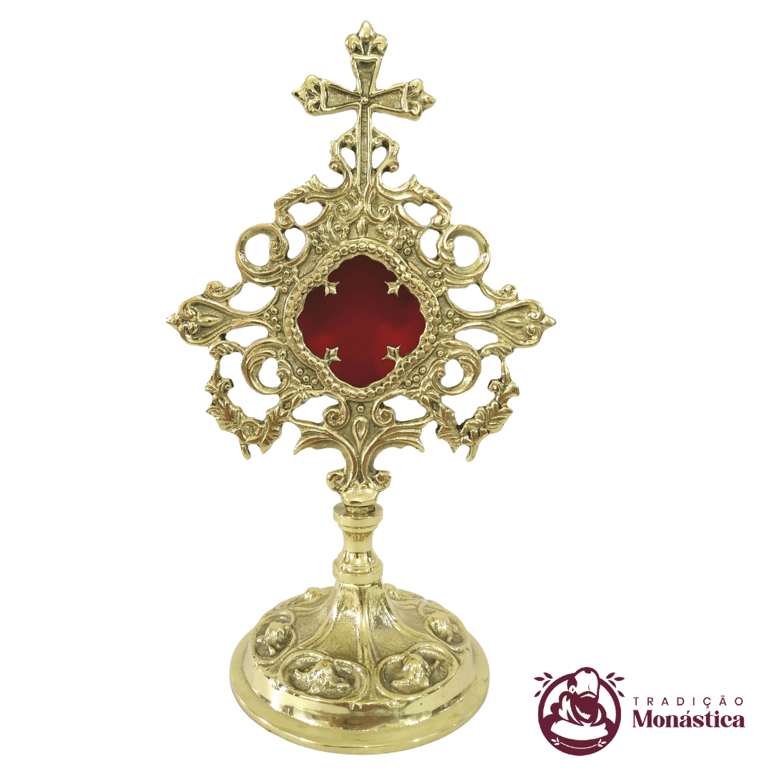 Relicário Dourado Trabalhado  - 30cm