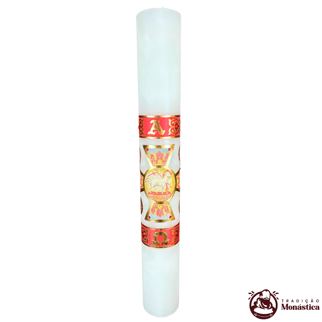 Vela Círio Pascal - Aplicação Cordeiro 02