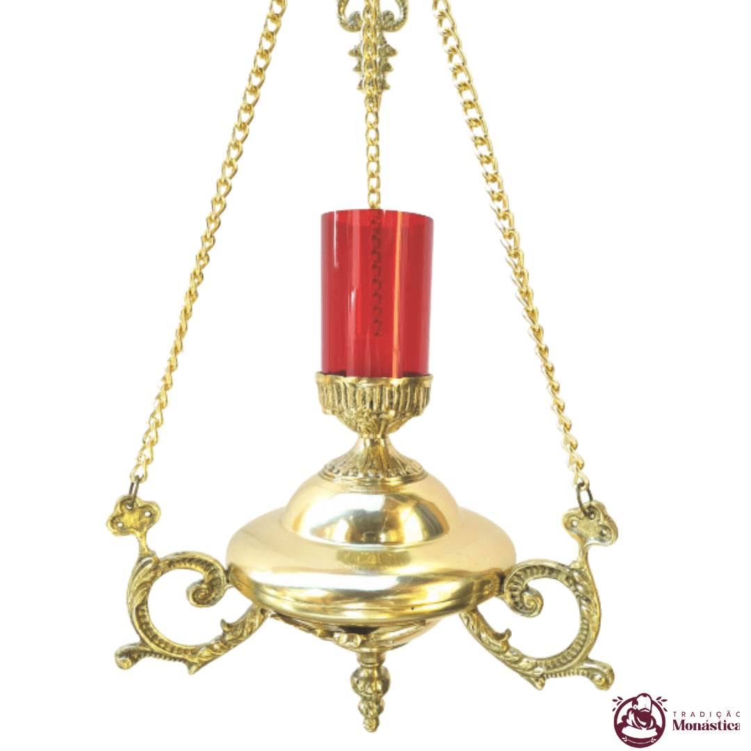 Lâmpada Do Santíssimo Grande - Feita Em Bronze - 2