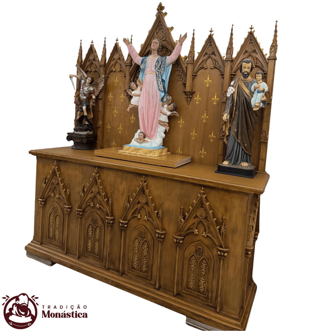 Altar Gótico em Madeira - Exclusivo - 3