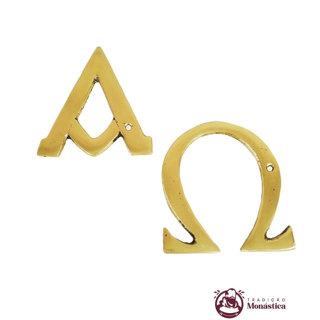 Aplique Alfa e Ômega - para Altar, Ambão e Sacrário - 1