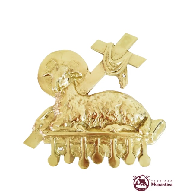 Aplique Cordeiro - Tradicional - para Altar, Ambão e Sacrário Aplique Cordeiro - Tradicional - para Altar, Ambão e Sacrário