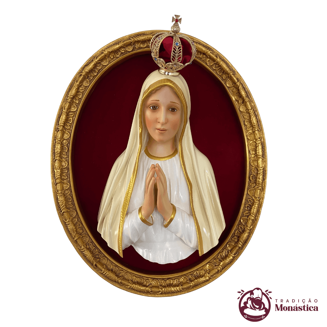 Busto de Nossa Senhora de Fátima Imaculado Coração Busto de Nossa Senhora de Fátima Imaculado Coração