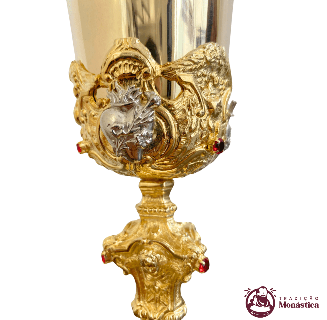 Cálice Barroco Banhado em Ouro - Sagrada Família - 3
