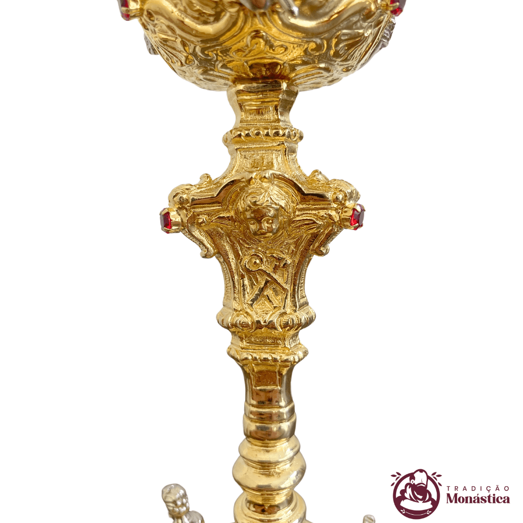Cálice Barroco Banhado em Ouro - Sagrada Família - 5