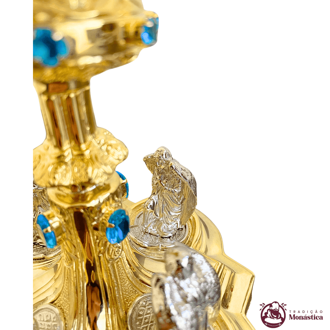 Cálice Gótico Banhado em Ouro - Anjos Adoradores - 4
