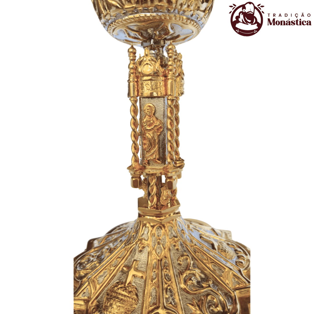 Cálice Gótico banhado em Ouro e Níquel - Apóstolos - 3
